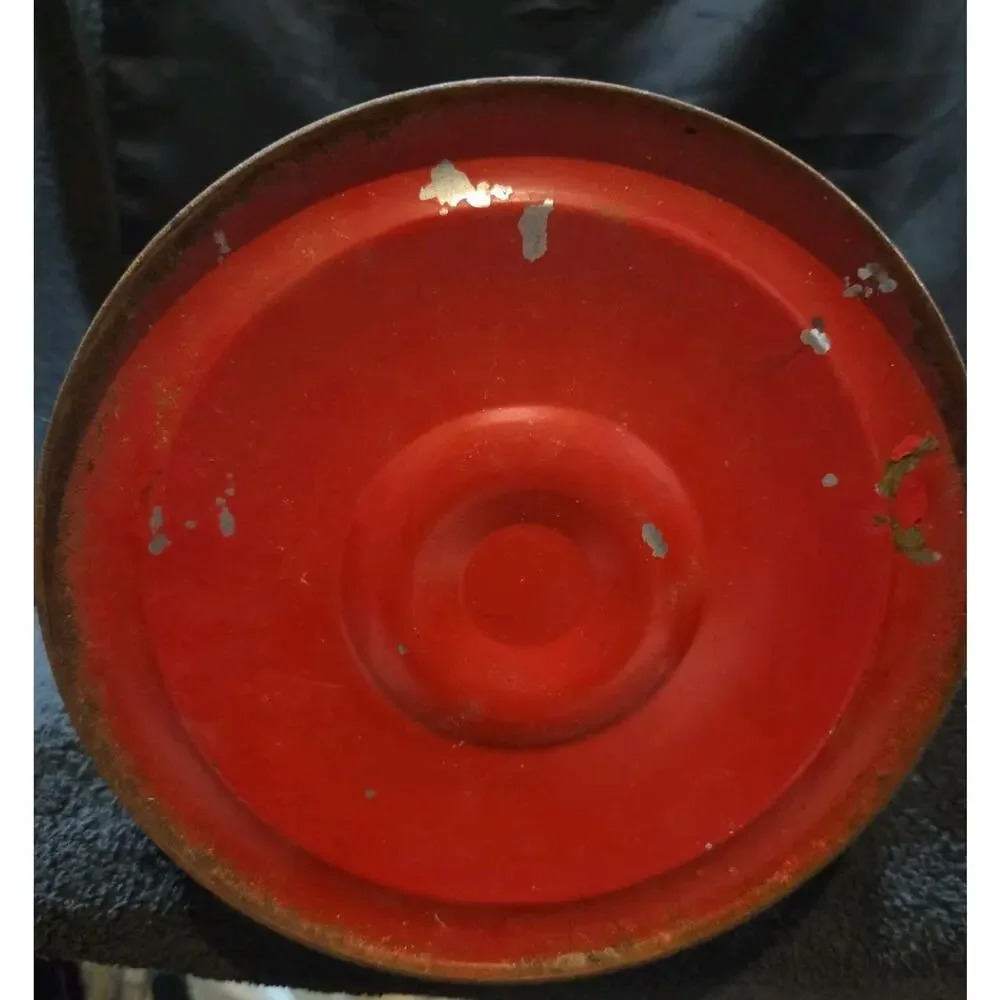 Vntg Anchor Brand Kerosene Lamp Red 14.5 In
